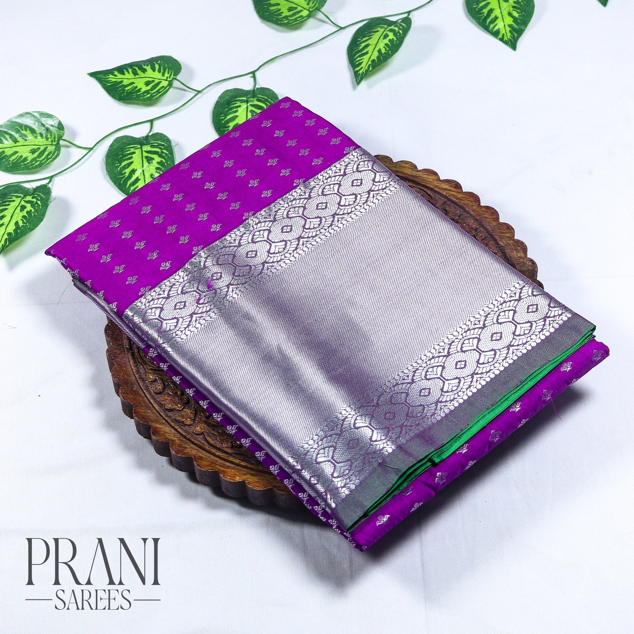 Purple Kanchivaram Pattu saree