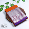 Burnt orange kanchivaram Pattu saree